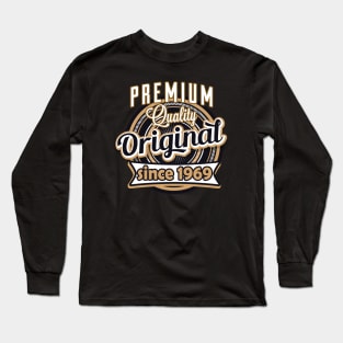 Birthday 1969 Premium Quality vintage Logo Long Sleeve T-Shirt